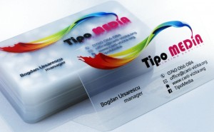 Carti de vizita transparente